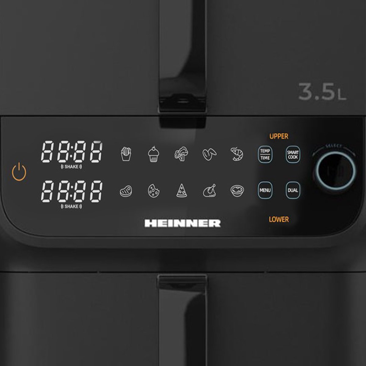 Heinner Dubbele Airfryer 10L met 2 Manden - afbeelding 3