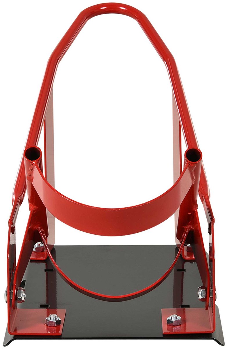HOMCOM Motorfietswielklem - Metaal - 69x27,5x34cm - Rood