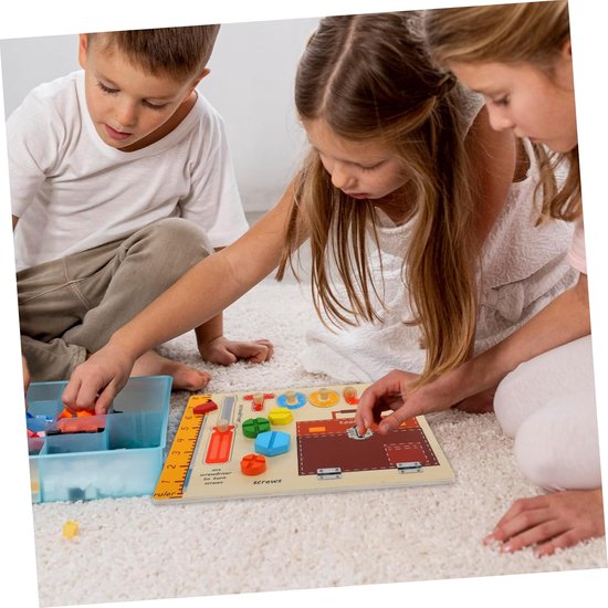 DECOMELODY Tableau D'Activités Montessori – Lampe LED 3 Couleurs, Interrupteur DIY, Sans Piles