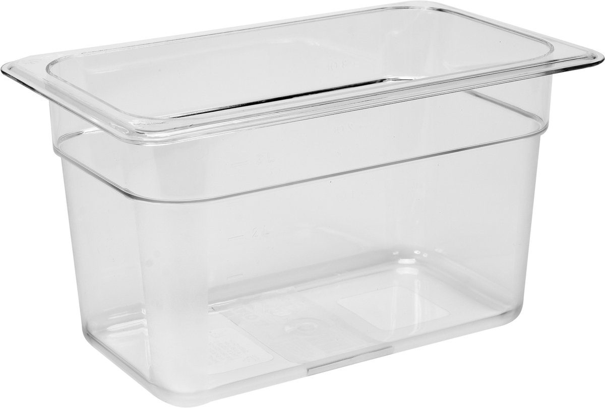 Gastronormkom 1/4 150 mm polycarbonaat - Duurzaam en hitte-/koudebestendig