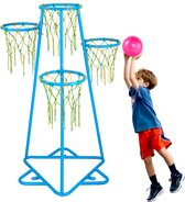 GILIKOKO Basketbalkorf Met Standaard – In Hoogte Verstelbaar Van 110 Tot 190 Cm – Stevige Metalen Ring En Waterbasis – Perfect Voor Kinderen Van 3 Tot 8 Jaar, Binnen En Buiten 3 miniatura