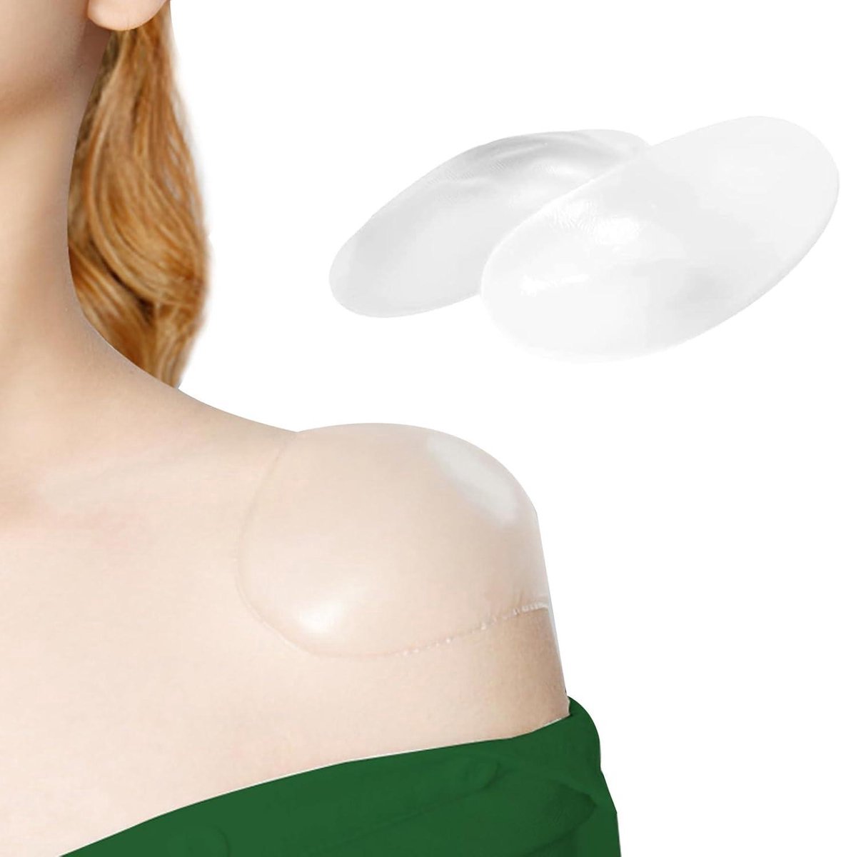 Siliconen schoudervulling met antislip - Herbruikbare transparante schoudervulling
