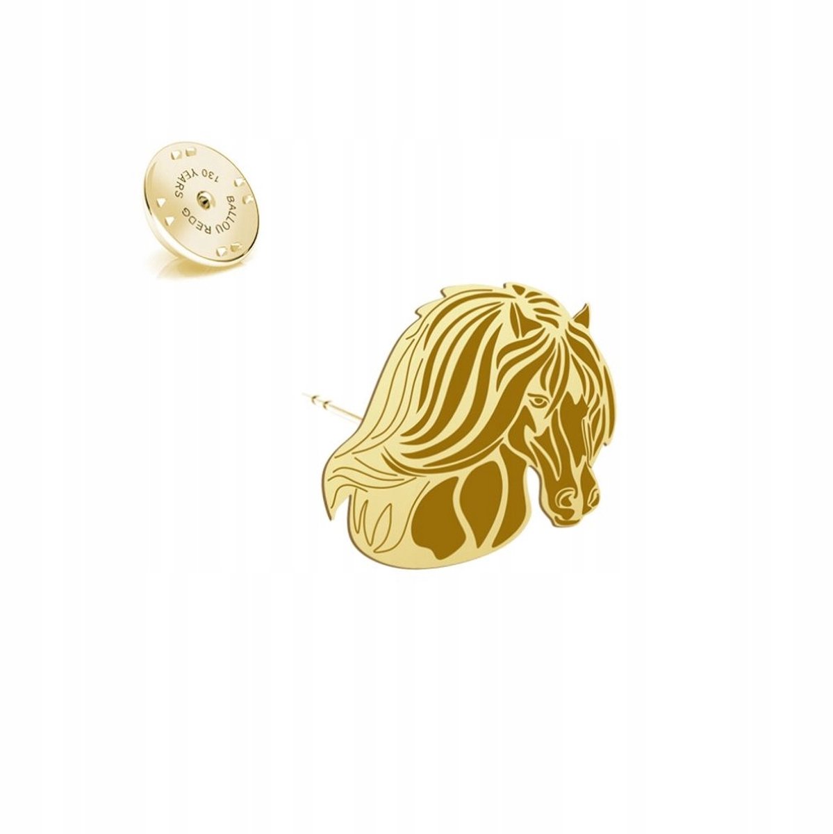 Gouden Gypsy Vanner Paard Speld 925 Zilver Verguld Dames Sieraden Cadeau