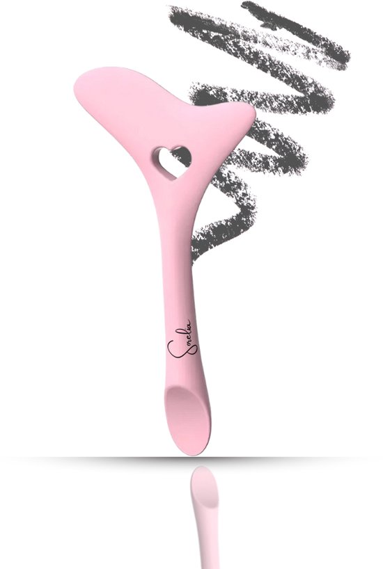 Sorelia Eyeliner Tool - Oogpotlood Hulpmiddel & Siliconen Stencils - Mascara Applicator Make-up Beauty Tool - Roze