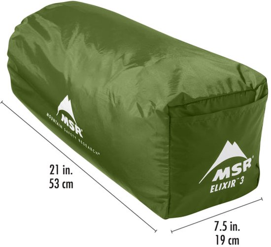 MSR - tent - koepeltent - lichtgewicht - kamperen - outdoor - Elixir 3 Tent - Green S26 van MSR — afbeelding 5
