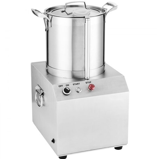 Keukenmachine Groentehakker - Voedselverwerker - 10 L Capaciteit - RVS Voedselveilig - Met 2 Extra S-vormige Messen - Voor Groenten, Fruit, Granen, Noten van Merkloos — afbeelding 2