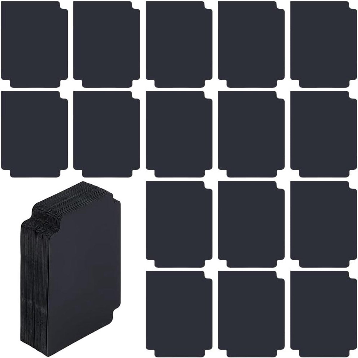 EGoods - Ruilkaartverdeler 20 stuks zwart plastic 9,4 cm x 7,1 cm - Sorteerpapier opbergdozen organizer lade separator - sport honkbal spelen.
