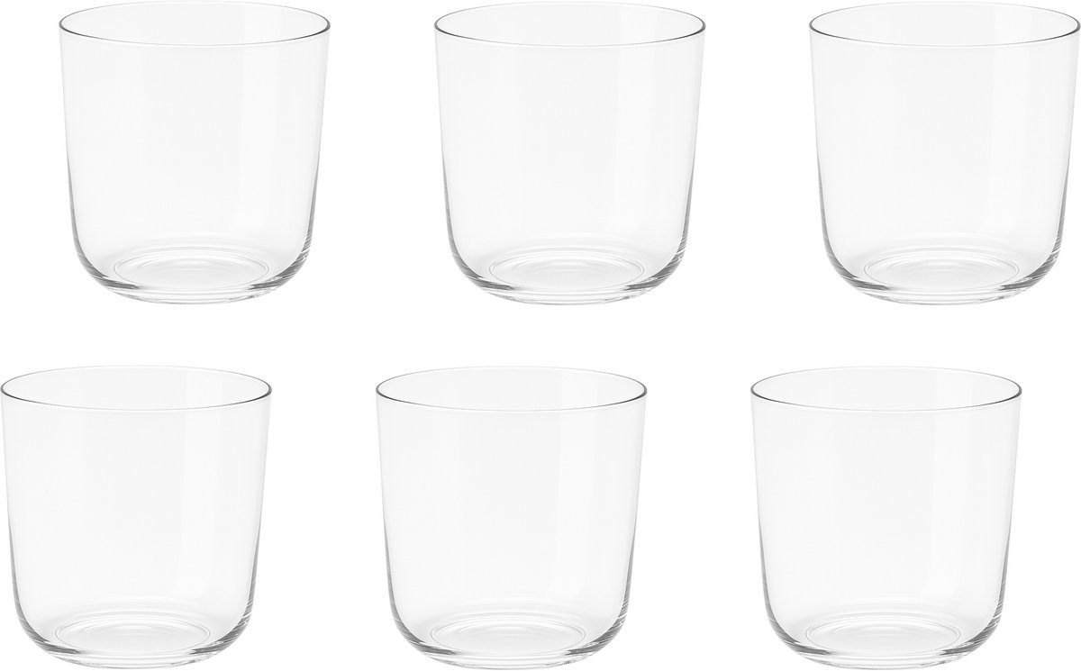Ginza Glassware No.1 – Double Old Fashioned Glas 370 ml – Dunwandig Kristalglas – Perfect voor water & Cocktails - waterglas