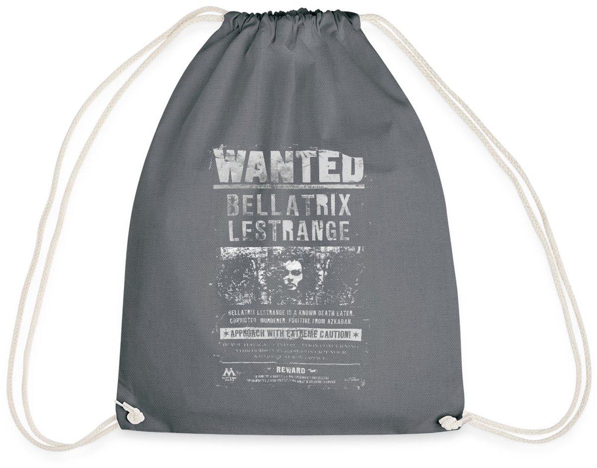 Harry Potter Bellatrix Lestrange Wanted Poster Gymtas