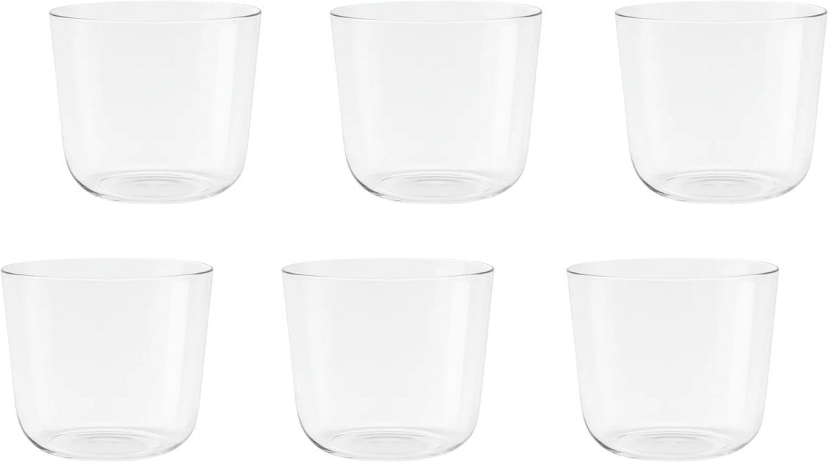 Ginza Glassware No.1 – Waterglas 250 ml – Dunwandig Kristalglas – Elegant Design – Geschikt voor Water & Cocktails