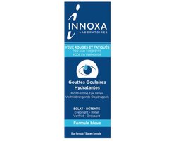 INNOXA Blauw - Hydraterende Oogdruppels - voor Droge - Rode - Geirriteerde Ogen - Triple Action - Conserveermiddelvrij - 2 x 10 ml