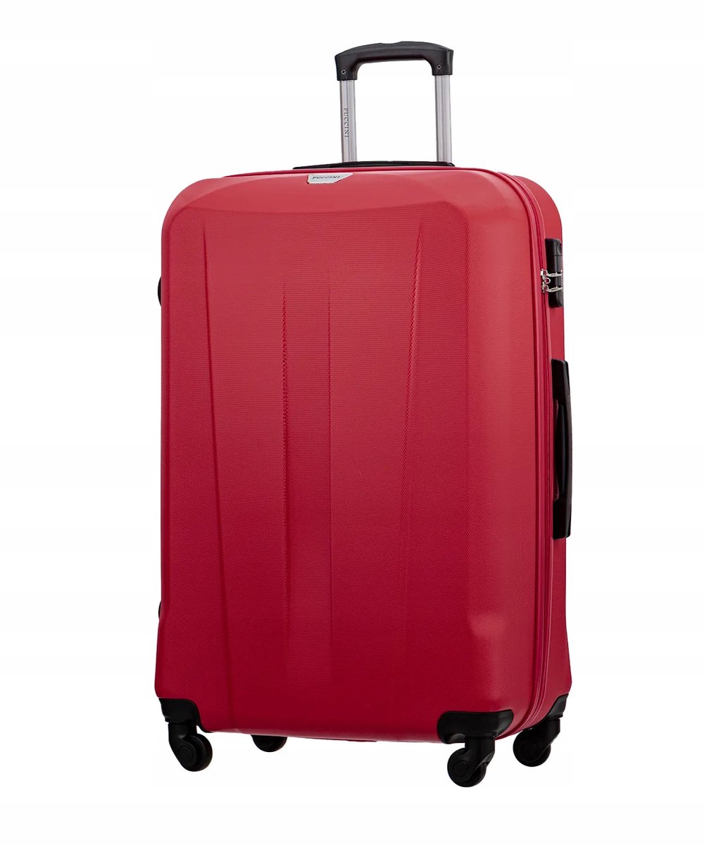 Puccini Grote Reiskoffer Rood ABS Hardcase 77cm 94L