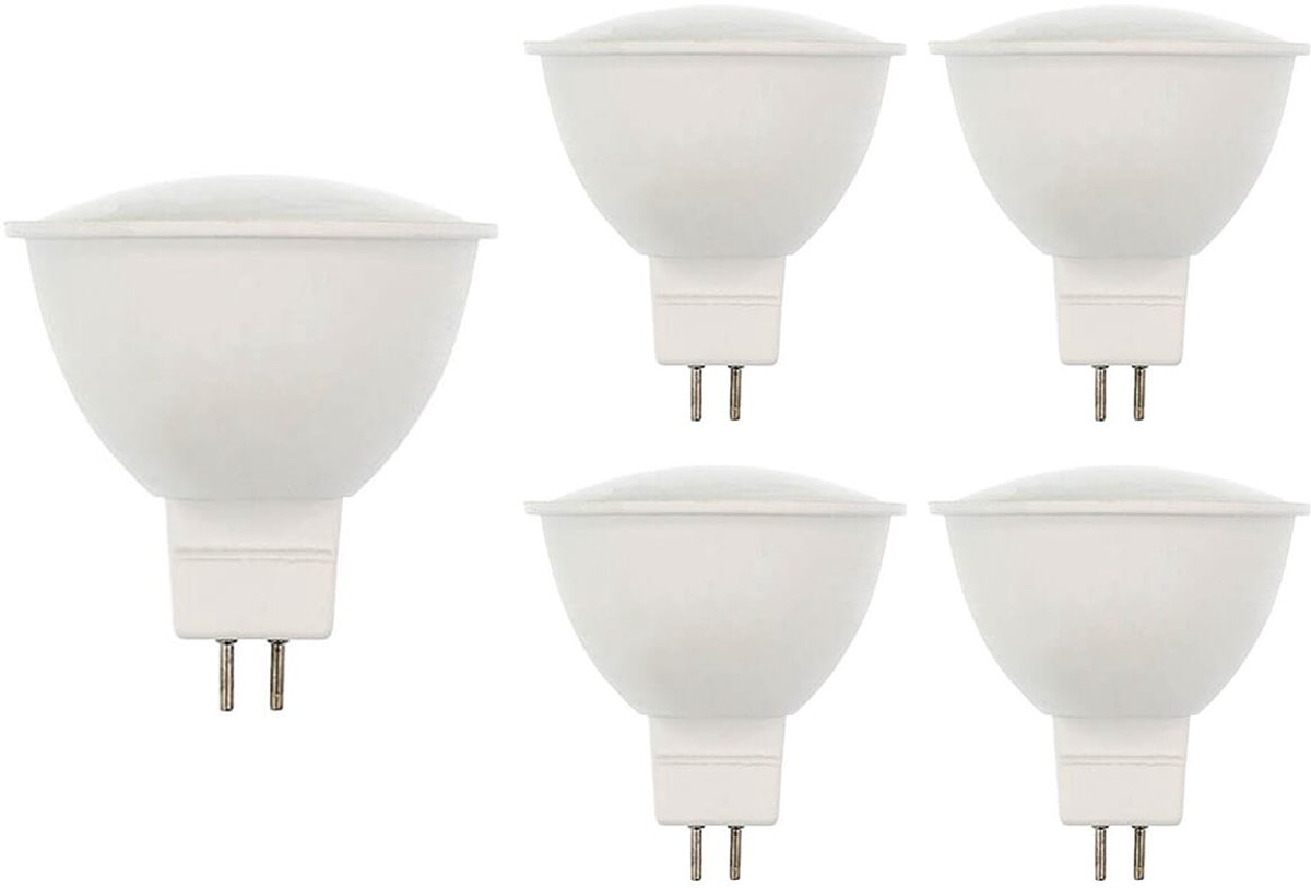 VITO LED Spot GU5.3 MR16 - 3.3W (vervangt 30W) - 264lm - 6400K - 220V - Ø50mm - Energiezuinig - 5 stuks