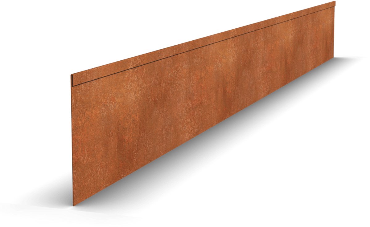 Cortenstaal Borderrand Geplet | 230 x 0,5 x 23