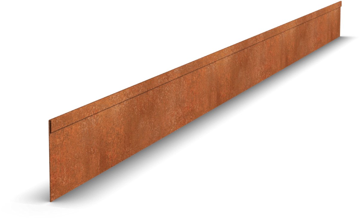 Cortenstaal Borderrand Geplet | 230 x 0,5 x 13