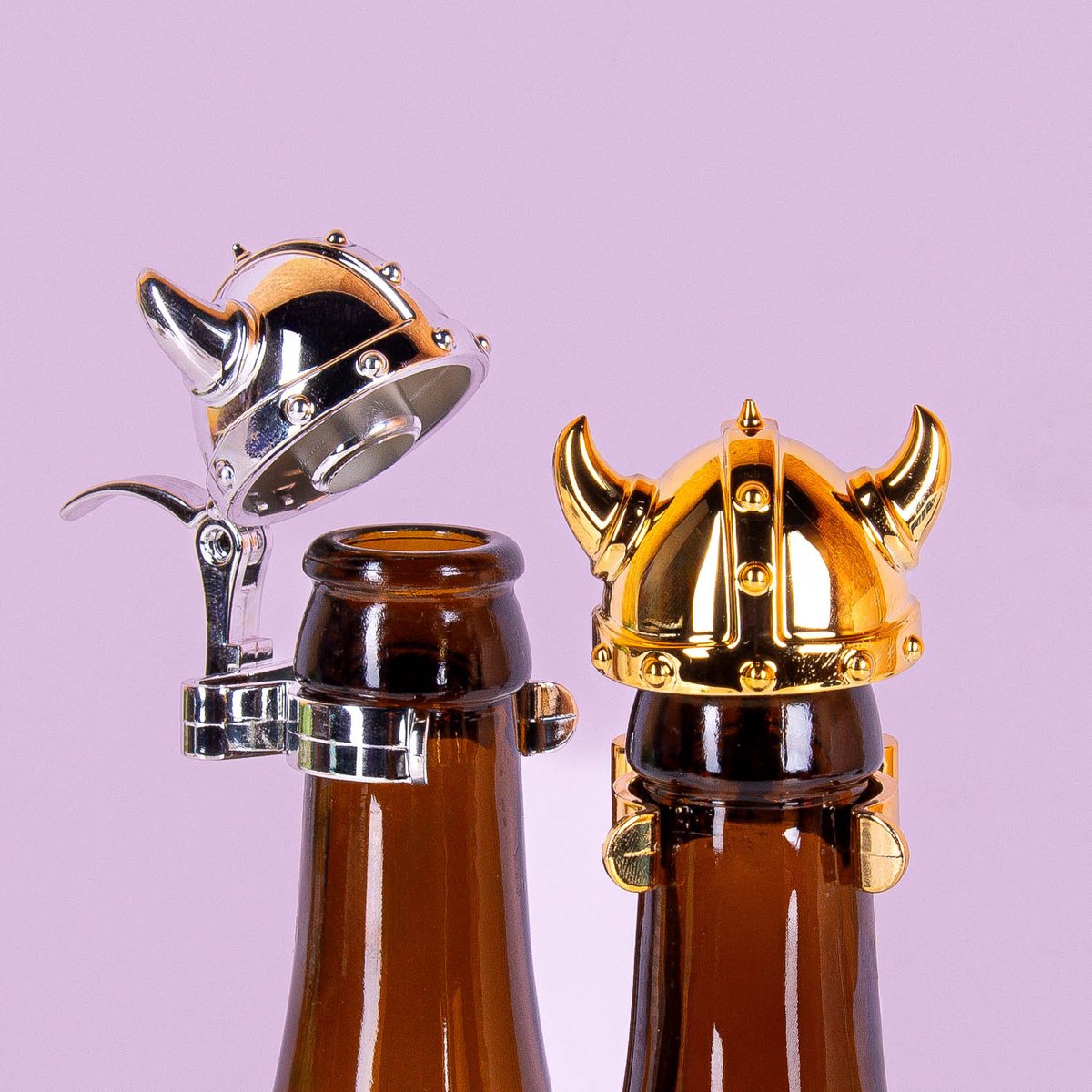 Viking helm flesstoppers (set van 4) van Winkee