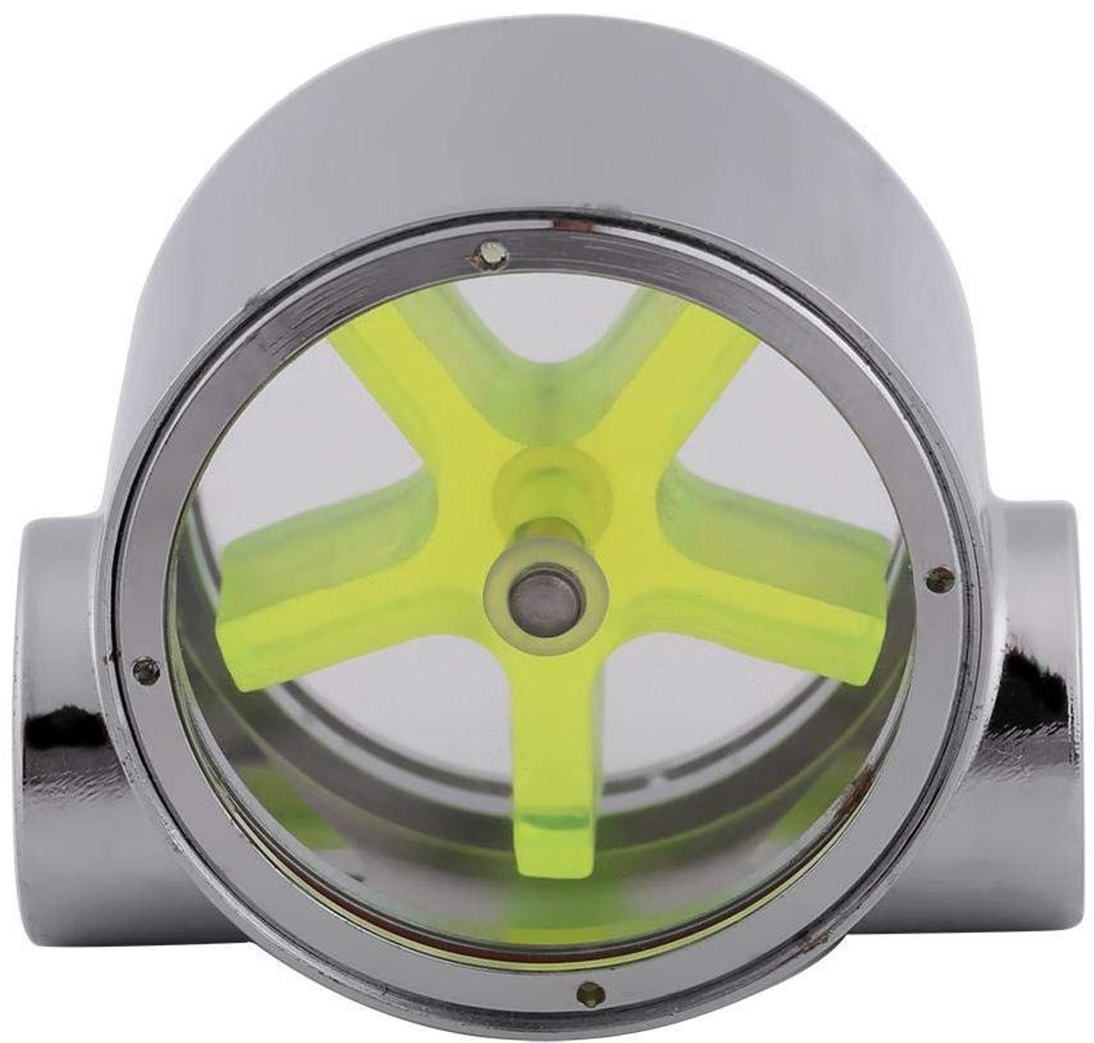 EGoods - Water Flow Indicator voor PC Waterkoeling Systeem - Tungsten legering - G1/4" Standaard Female naar Female Schroefdraad - Computer Waterkoeling - Hoge Kwaliteit