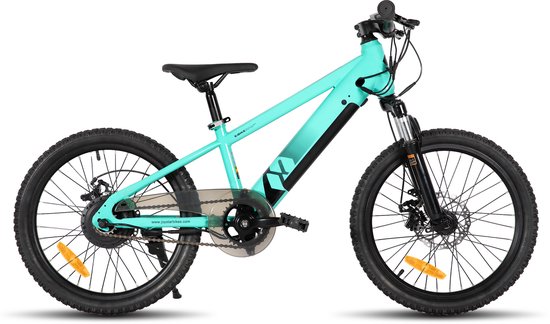 JOYSTAR Elektrische Fiets E-Bike - 20 Inch - Voor Kinderen/Tieners - 250W Motor - 1 Versnelling - Spaakwiel - Mechanische Schijfremmen - Groente van JOYSTAR — afbeelding 2