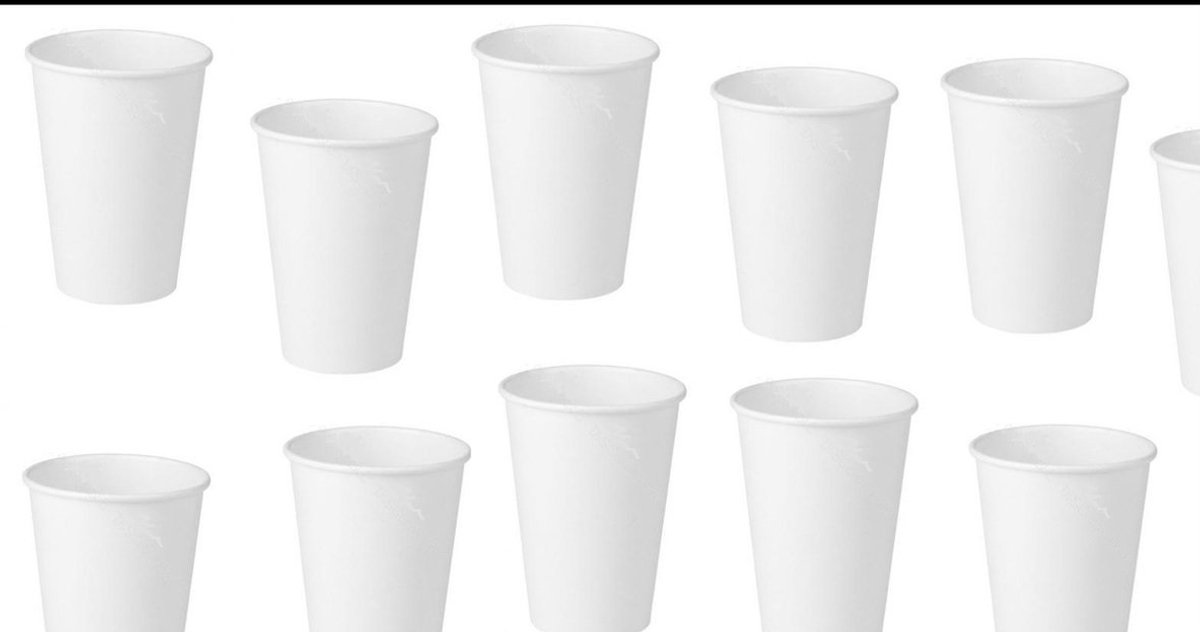 2500x Beker wit - limonada fris drank yogi party ps