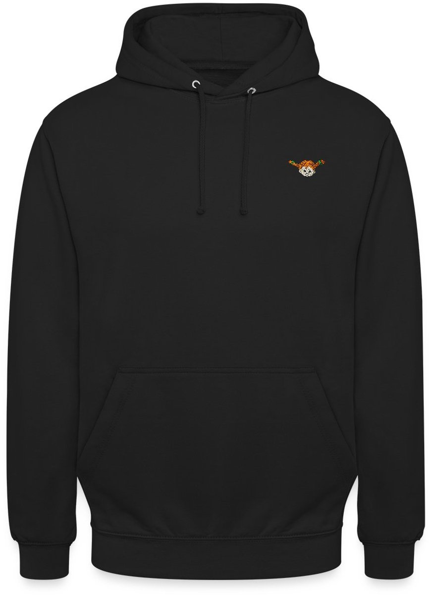 Pippi Langkous Portrait Borduurwerk Hoodie Unisex