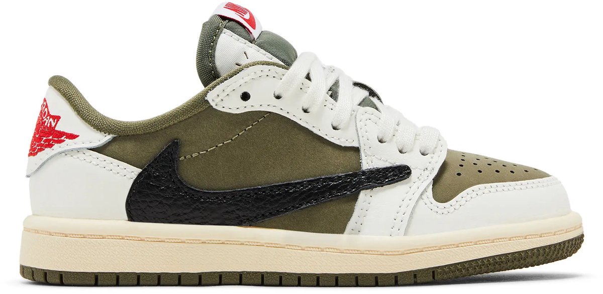 Jordan 1 Retro Low OG SP Travis Scott Medium Olive (PS) - Kinderen