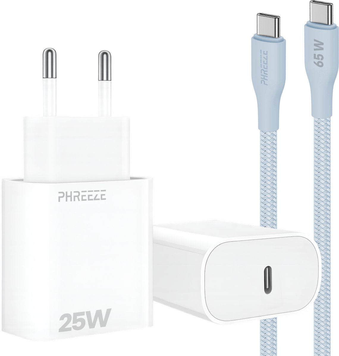 25w power adapter met usb C kabel 1m voor super fast charging s25 s24 s23 s22 s21 s10 a56 a55