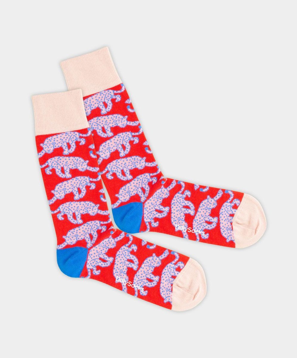 DillySocks Fire Jaguar Sock 41-46