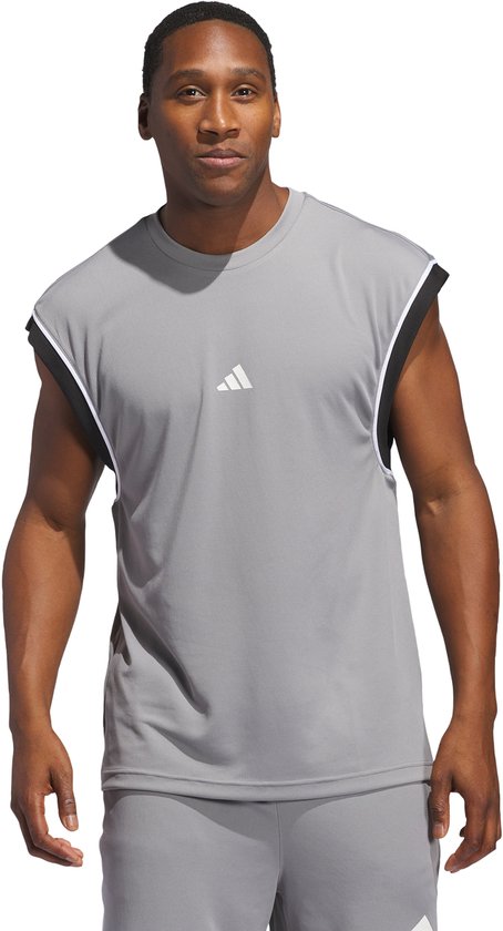 adidas Performance Débardeur sans manches adidas Basketball All-World - Hommes - Gris - XS