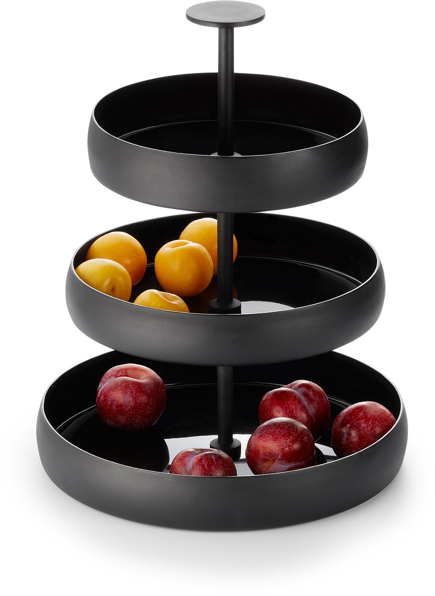 Negretto etagere - Fruitschaal - Opbergschaal - Aluminium - Diameter 30 cm