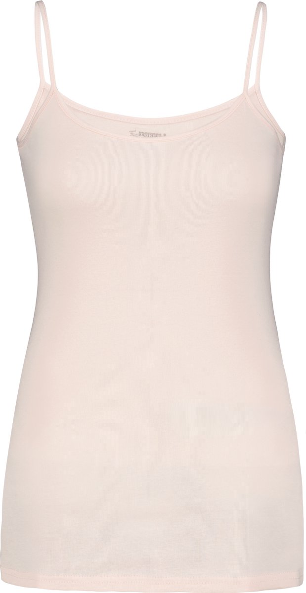 Toker Dames Hemd met spaghetti bandjes – Licht Roze - 100% katoen - Maat 44/46
