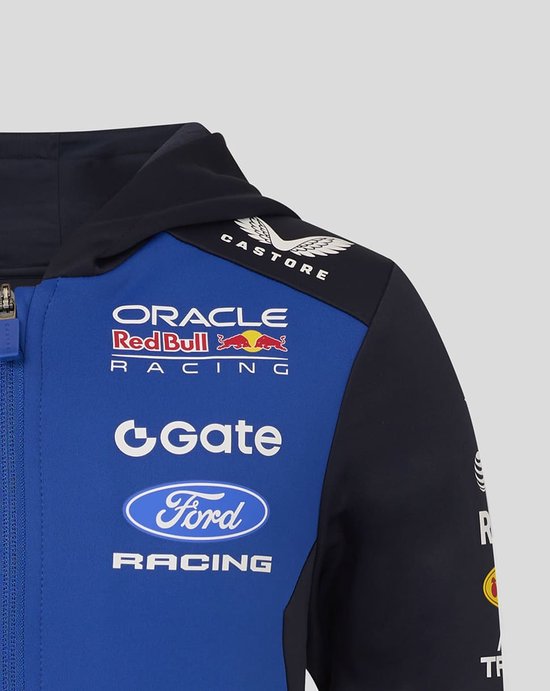 Red Bull Racing Teamline Kids Hoody met Rits 2026 Maat JM (140-146) - Max Verstappen - Isack Hadjar van Merkloos — afbeelding 3