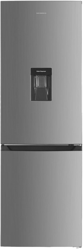 Heinner koel-vriescombinatie 291L No Frost waterdispenser digitaal zilver energiezuinig E-class