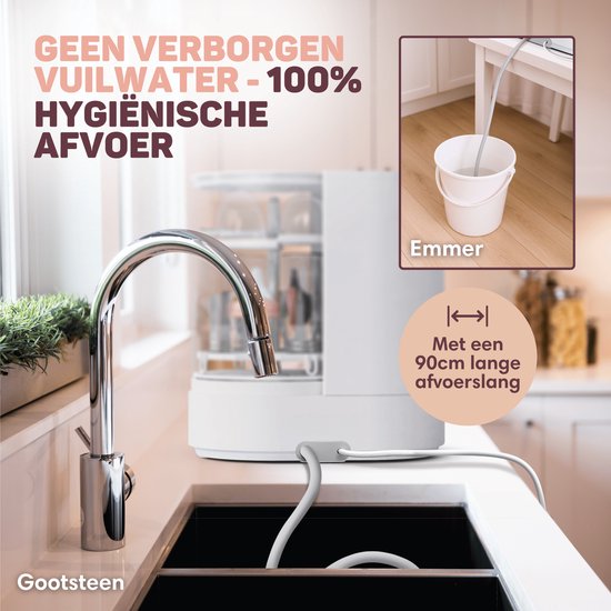 Vulpes Goods® Babycare - Baby Bottle Washer Pro - Automatische Baby Flessenwasser, Sterilisator & Droger - Elektrische Babyfles Reiniger - 360° Turbo‑jets, Glazen Design, BPA‑vrij - Ook voor borstkolfonderdelen - Incl 60 Reinigingstabletten van Vulpes Goods® — afbeelding 3
