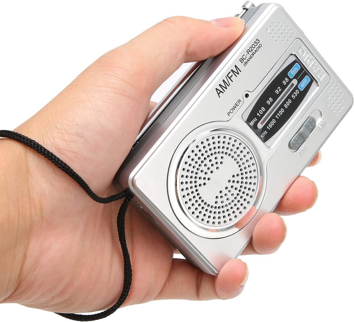 Compacte Draagbare AM/FM Radio met Speaker voor Buiten en Onderweg