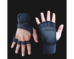 Gewichthefhandschoenen met polsbanden voor fitness in de sportschool