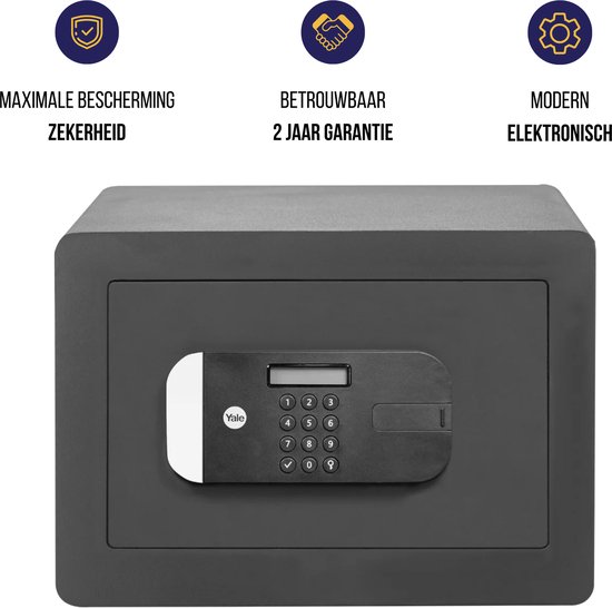 Yale - Elektronische Kluis Compact - Zwart - High Protection