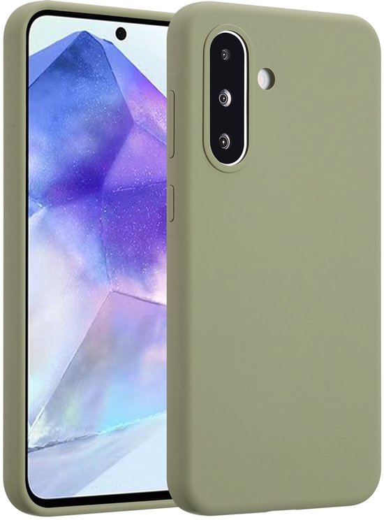 Coque Accezz - Compatible avec Samsung Galaxy A36 - Coque arrière en silicone liquide - Vert Cooper
