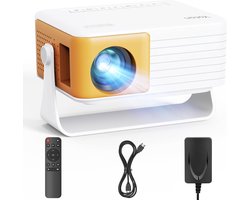Mini Beamer - Projector - Full HD Ondersteuning - Draagbaar - Thuisbioscoop & Outdoor - HDMI & USB - Compatibel met Smartphone, PS5 & Fire Stick - Wit