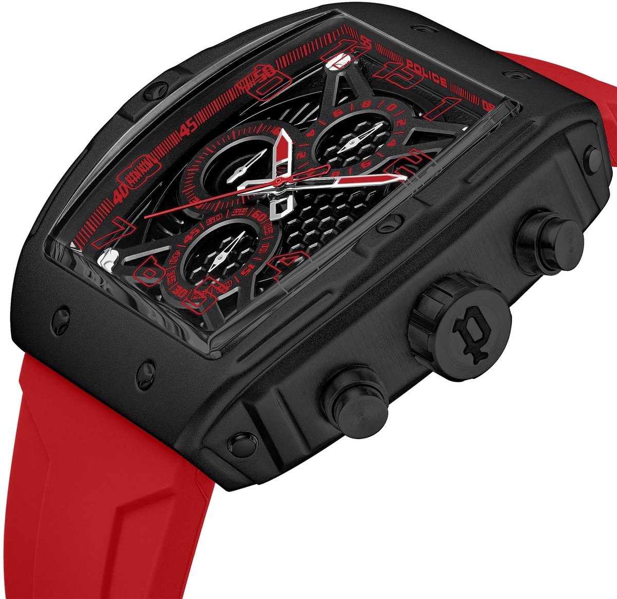 Chronograaf Coswig Red - Black