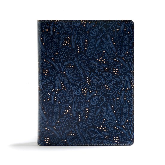 CSB Study Bible, Navy LeatherTouch