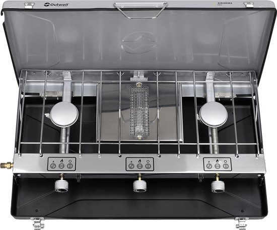 Outwell Kirishima Trio Stove Campingkooktoestel 3 x 1200 W Grill van Merkloos — afbeelding 2