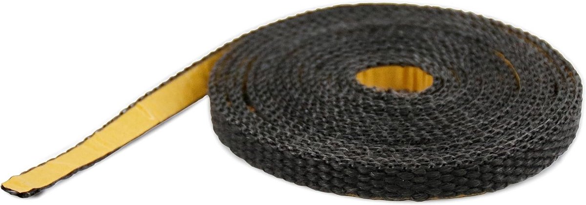 Glasband voor Haardafdichting - 10 x 2 mm, 2 m, zwart