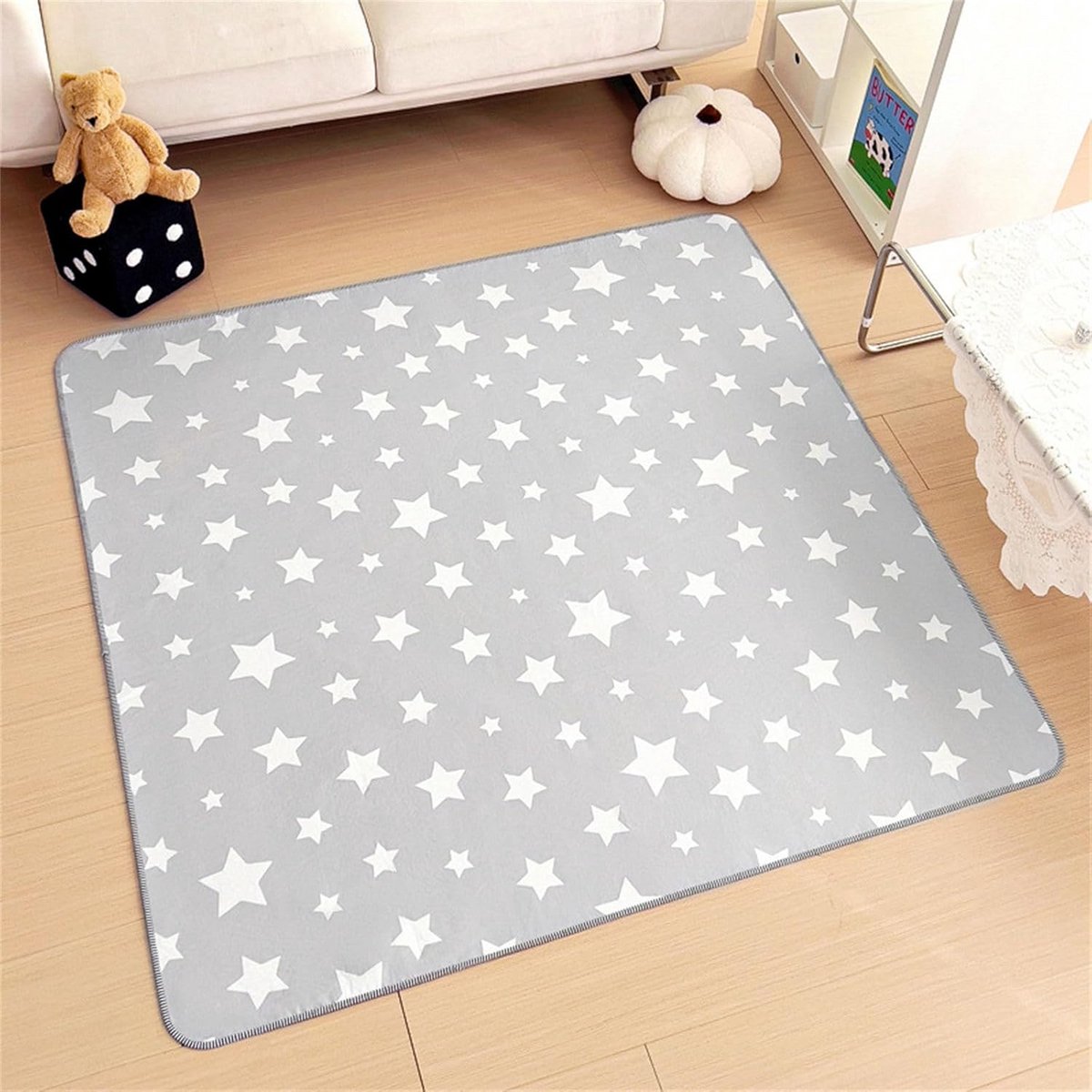 Onderlaag kinderstoel 150x180 cm - waterdicht - antislip - spatmat - vouwbaar - makkelijk schoon te maken