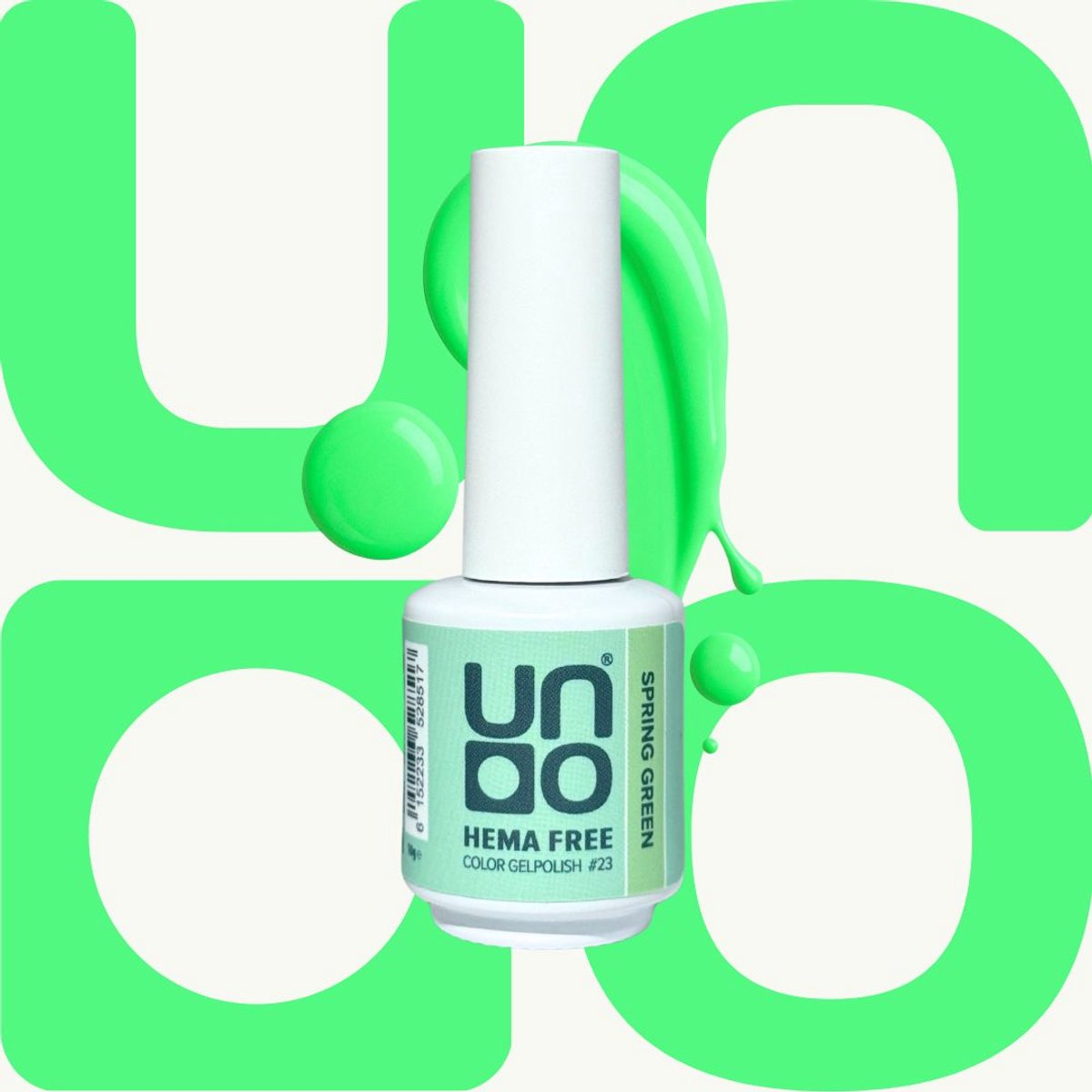 UNO Color Gel Gellak - HEMA‑vrij – Spring Green (neon groen) - Langhoudend - 10ml