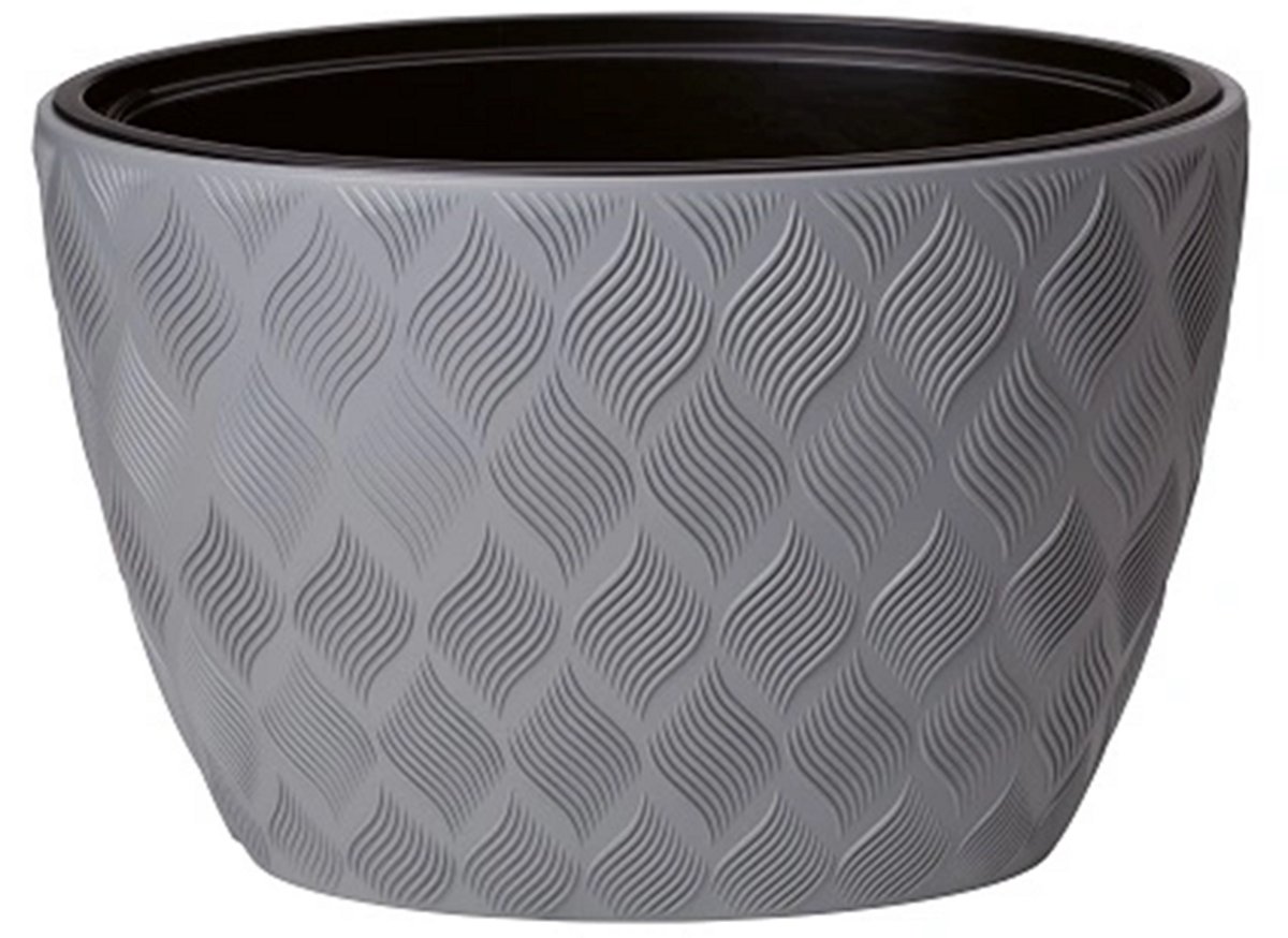 Vita Flow bloempot ellipse 40 grijs