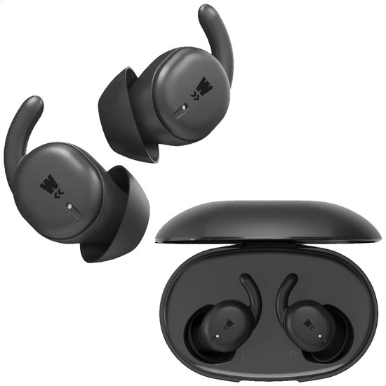 WUFF Zen Buds ultradunne zachte oordopjes voor slapen en sporten, Bluetooth 5.4, 24 uur batterij, comfortabele pasvorm