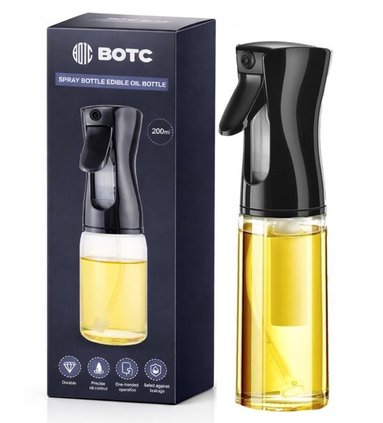 BOTC Pulvérisateur d'huile d'olive - 100ML - Spray de cuisson - Vaporisateur d'huile - Accessoires pour BBQ - Bouteille d'huile - 1 pièce