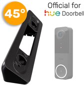 Made For Hue: 45° Hoekbeugel // Geschikt voor Philips Hue Video Deurbel // Gemaakt van UV bestendig Kunststof // Weerbestendig // Inclusief schroeven