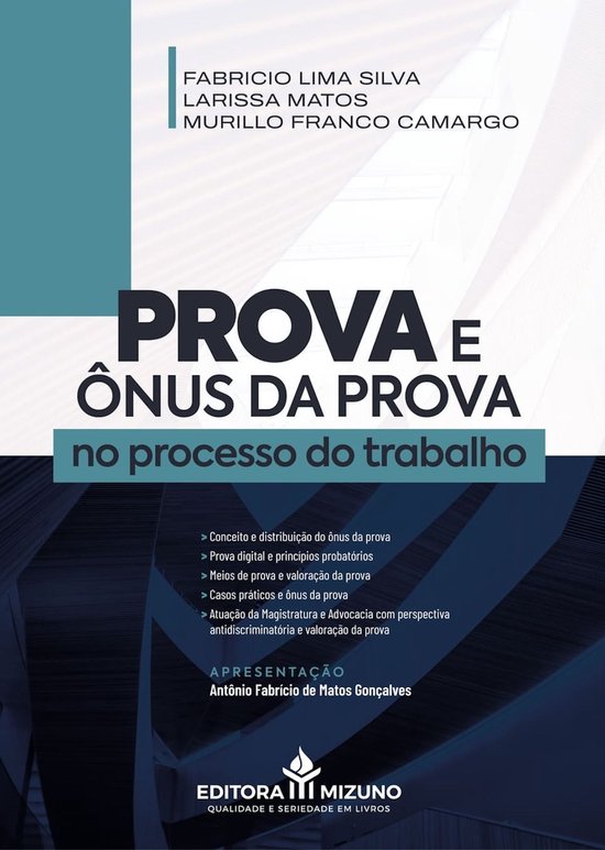 Prova e Ônus da Prova no Processo do Trabalho - cover