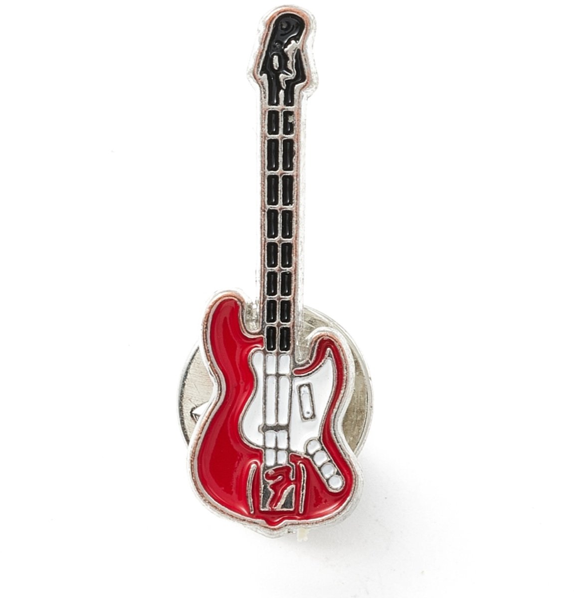 Pin gitaar, elektrische gitaal, band, muziek maken, muzikant, artiest, emaille pin, broche, kledingspeld